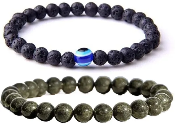 Multiagate_Pyrite,_Stone,_Crystal,_Lava,_Black_Obsidian_Bracelet_Set_(Pack_of_2)