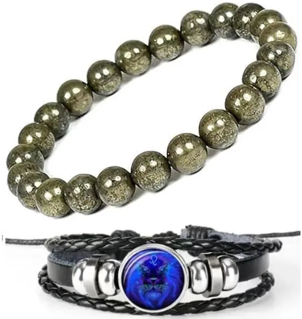 Multiagate_Crystal,_Leather_Bracelet_Set_(Pack_of_2)