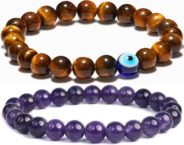 Multiagate_Stone,_Amethyst_Bracelet_Set_(Pack_of_2)