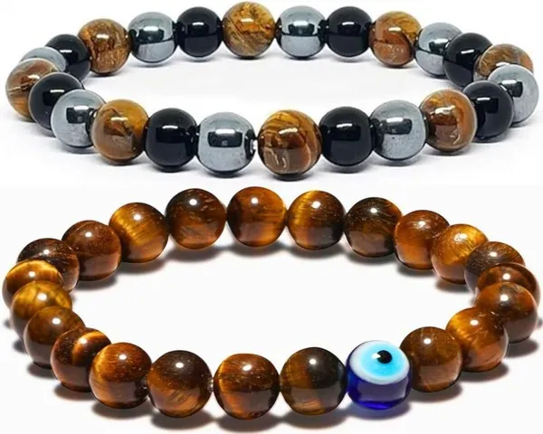 Multiagate_Stone,_Crystal,_Tiger's_Eye,_Black_Obsidian_Bracelet_Set_(Pack_of_2)