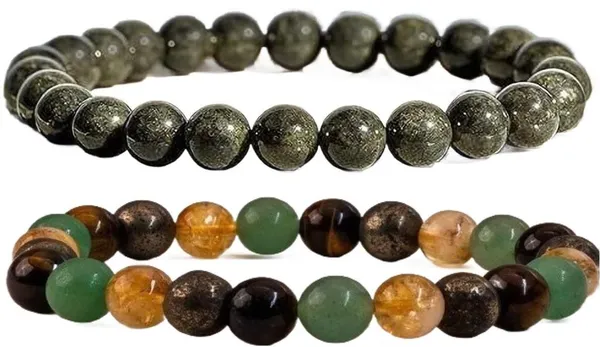 Multiagate_Pyrite,_Stone_Bracelet_Set_(Pack_of_2)