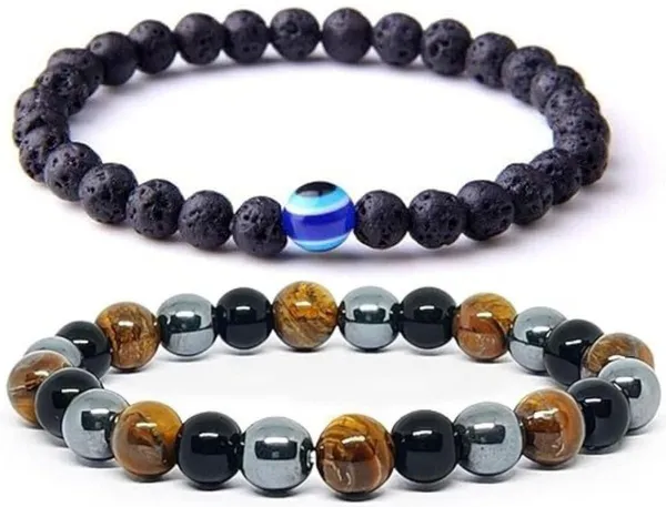 Multiagate_Stone,_Crystal,_Tiger's_Eye,_Lava,_Black_Obsidian_Bracelet_Set_(Pack_of_2)