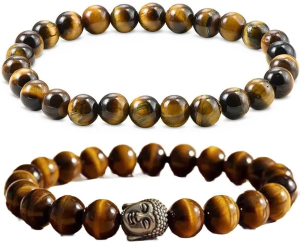 Multiagate_Crystal,_Tiger's_Eye_Bracelet_Set_(Pack_of_2)
