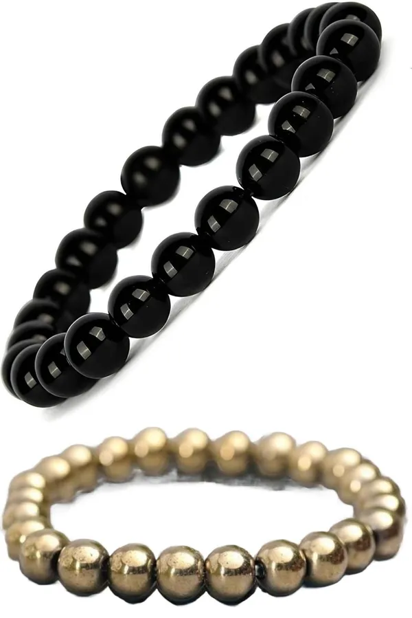 Multiagate_Pyrite_Bracelet_Set_(Pack_of_2)