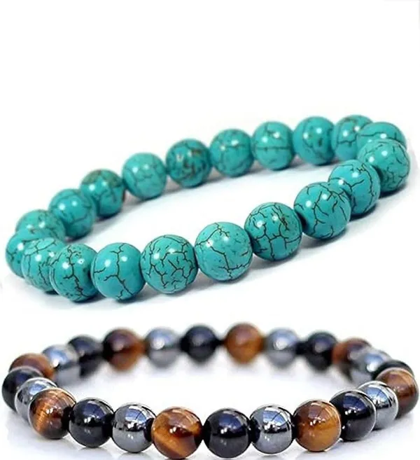 Multiagate_Stone,_Crystal,_Glass,_Turquoise_Bracelet_Set_(Pack_of_2)