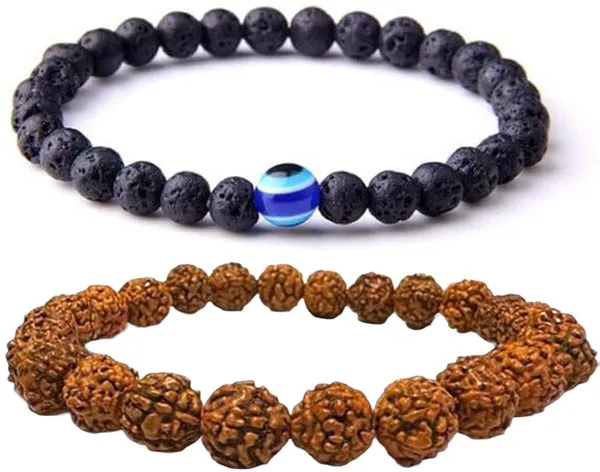 Multiagate_Stone,_Crystal,_Rudraksha,_Lava,_Black_Obsidian_Bracelet_Set_(Pack_of_2)