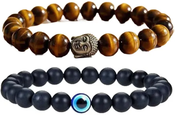 Multiagate_Crystal,_Tiger's_Eye_Bracelet_Set_(Pack_of_2)