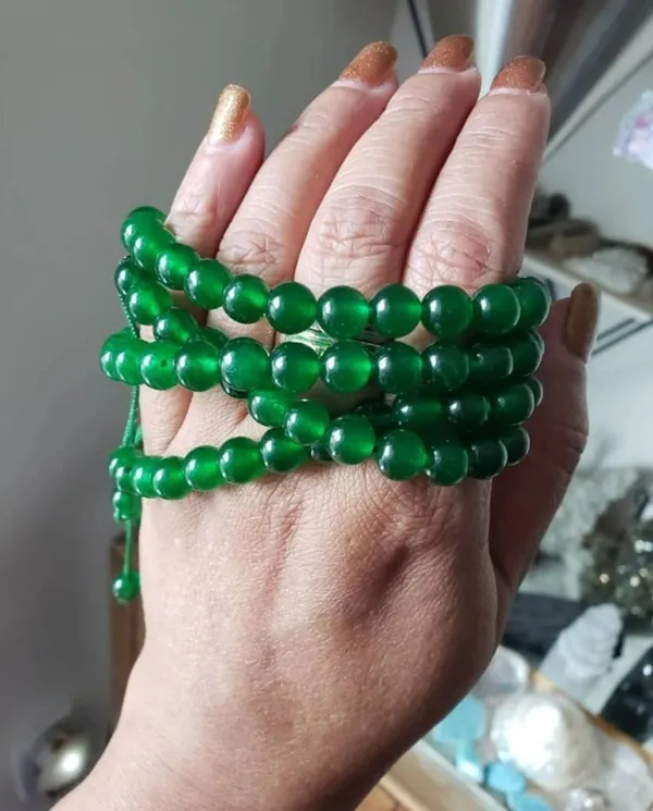 Agatesaura_Crystal,_Green_Jade_Beads,_Agate,_Crystal,_Jade,_Quartz_Bracelet_()