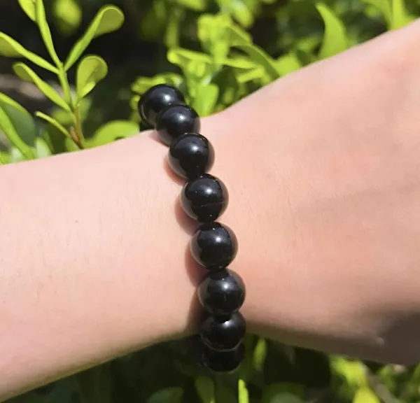 Agatesaura_Crystal,_Black_Obsidian_Bracelet_()