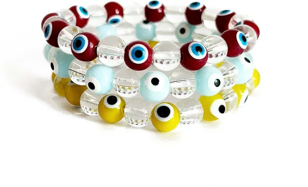 Agatesaura_Crystal,_Glass_Beads,_Agate_Bracelet_(Pack_of_3)