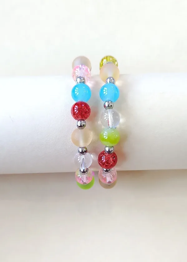Multiagate_Crystal,_Glass_Charm_Bracelet_(Pack_of_2)