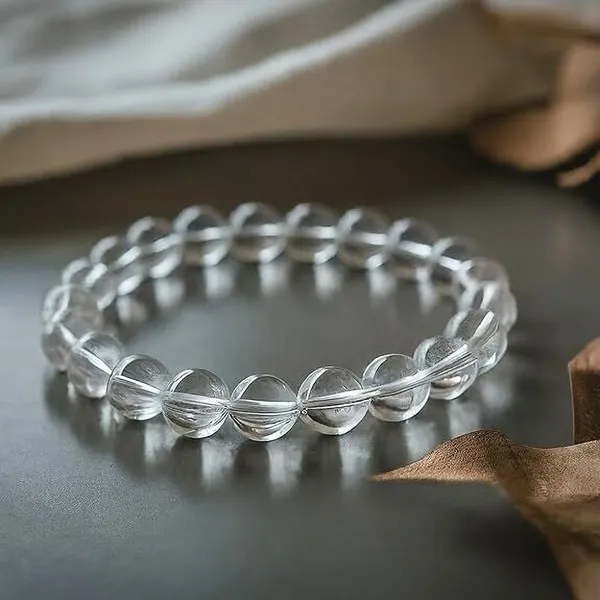 Multiagate_Stone,_Clear_Quartz_Crystal_Bracelet_()