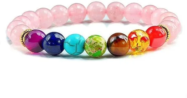 Multiagate_Stone,_Rose_Quartz,_7_Chakra_Crystal_Bracelet_()