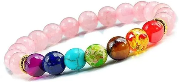 Multiagate_Stone,_Rose_Quartz,_7_Chakra_Crystal_Bracelet_()