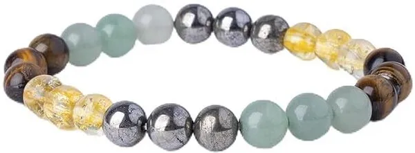 Multiagate_Pyrite,_Stone,_Green_Aventurine,_Tiger's_Eye,_Citrine_Beads,_Crystal_Charm_Bracelet_()