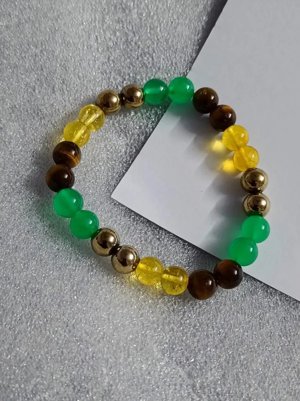 Multiagate_Pyrite,_Stone,_Citrine_+_Golden,_Tiger's_Eye,_Green_Jade_Crystal_Bracelet_()