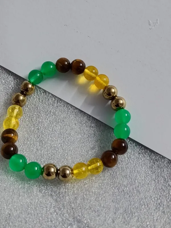 Multiagate_Pyrite,_Stone,_Citrine_+_Golden,_Tiger's_Eye,_Green_Jade_Crystal_Bracelet_()