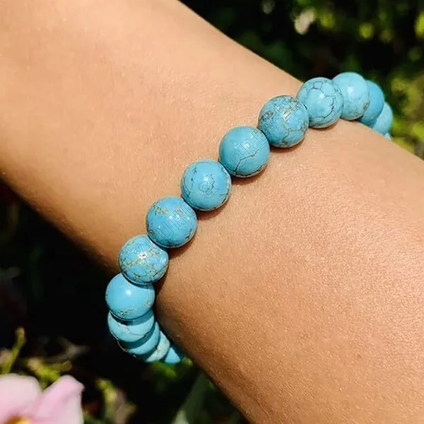 Multiagate_Crystal,_Turquoise_Beads_Charm_Bracelet_()