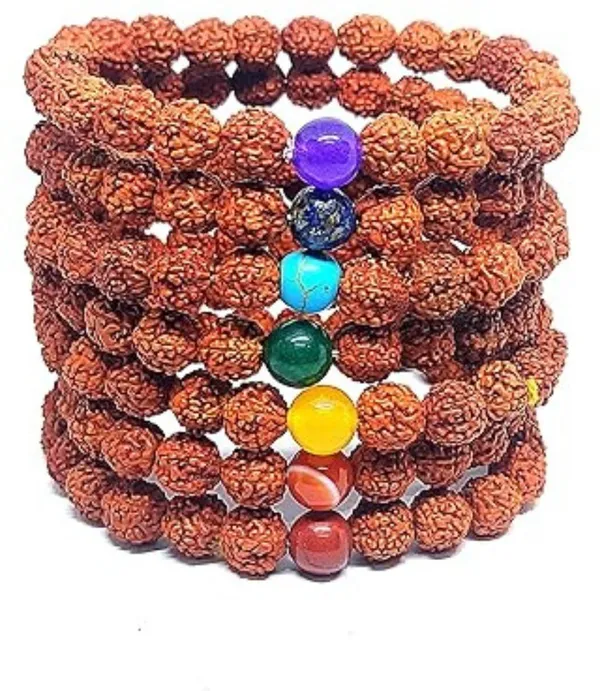 Multiagate_Stone,_Rudraksha,_7_Chakra_Beads,_Crystal_Bracelet_()