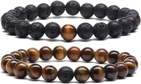 Multiagate_Stone,_Tiger's_Eye,_Lava_Beads,_Crystal_Bracelet_()