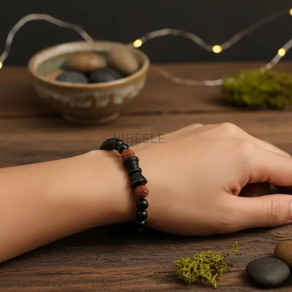 Multiagate_Wood,_Rudraksha_Beads_Silver_Coated_Bracelet_()