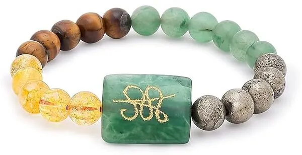 Multiagate_Green_Aventurine,_Golden_Pyrite,_Crystal,_Tiger's_Eye,_Citrine,_Clear_Quartz,_Green_Jade_Beads_Bracelet_()