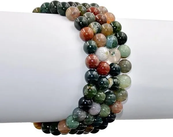 Multiagate_Crystal_Beads,_Agate_Charm_Bracelet_()