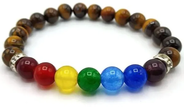 Multiagate_Stone,_Tiger's_Eye,_7_Chakra_Beads,_Crystal_Charm_Bracelet_()