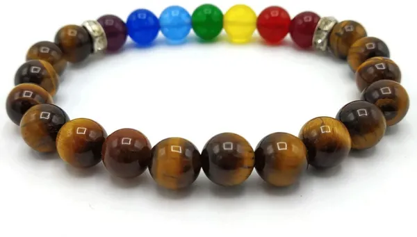 Multiagate_Stone,_Tiger's_Eye,_7_Chakra_Beads,_Crystal_Charm_Bracelet_()
