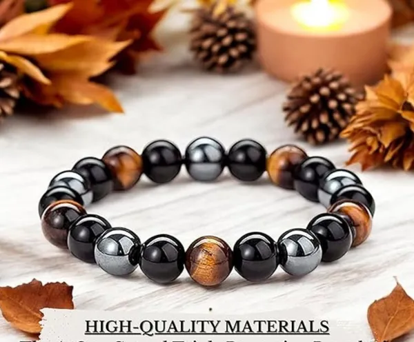 Multiagate_Stone,_Tiger's_Eye,_Black_Obsidian_Beads,_Crystal_Bracelet_()
