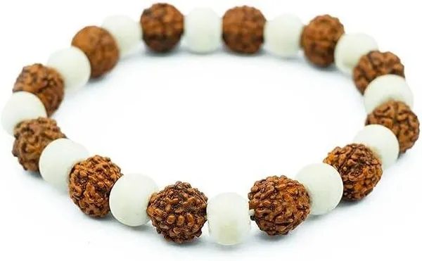 Multiagate_Stone,_Wood,_Rudraksha_Crystal_Bracelet_()