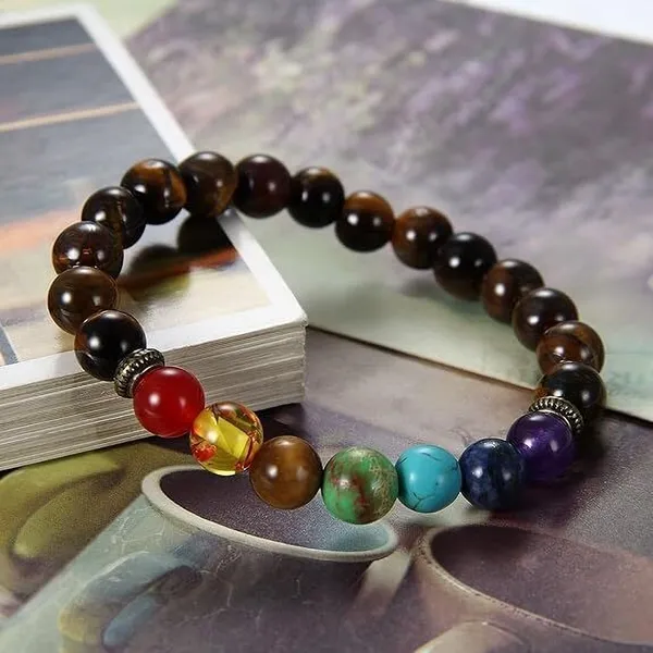 Multiagate_Stone,_Tiger's_Eye,_7_Chakra_Crystal_Bracelet_()