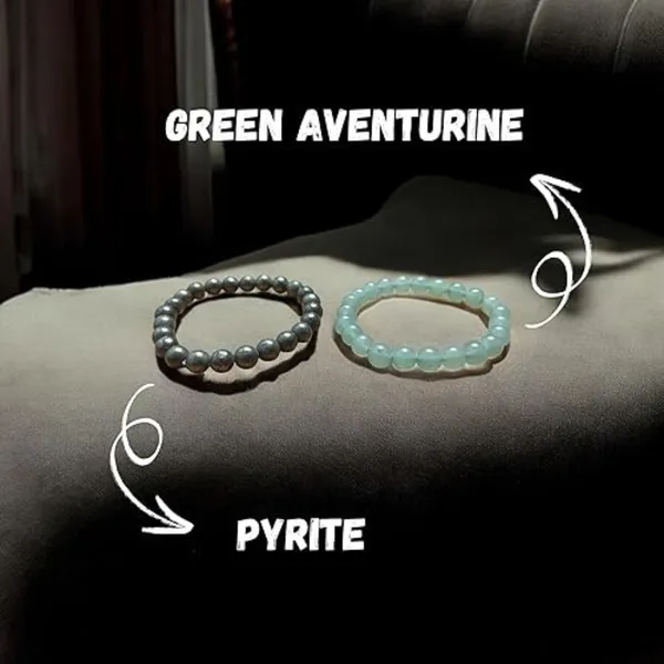 Multiagate_Pyrite,_Stone,_Green_Aventurine_Beads,_Crystal_Bracelet_()