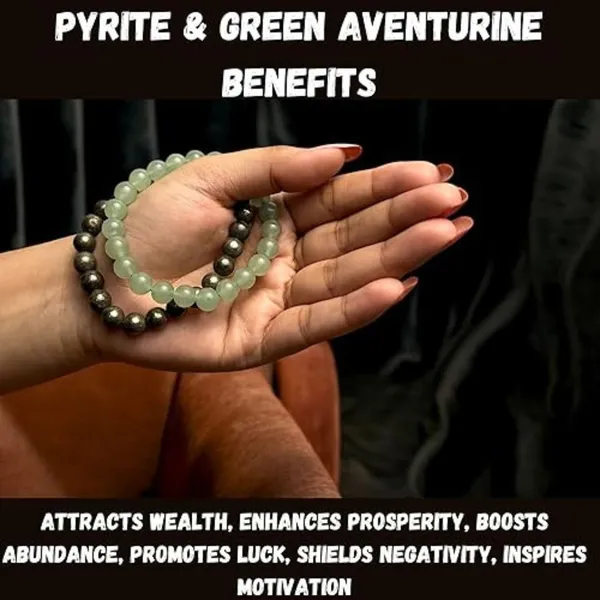 Multiagate_Pyrite,_Stone,_Green_Aventurine_Beads,_Crystal_Bracelet_()