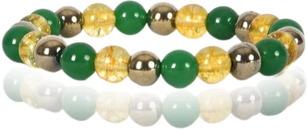 Multiagate_Pyrite,_Citrine_+_Golden,_Crystal_Beads_Charm_Bracelet_()
