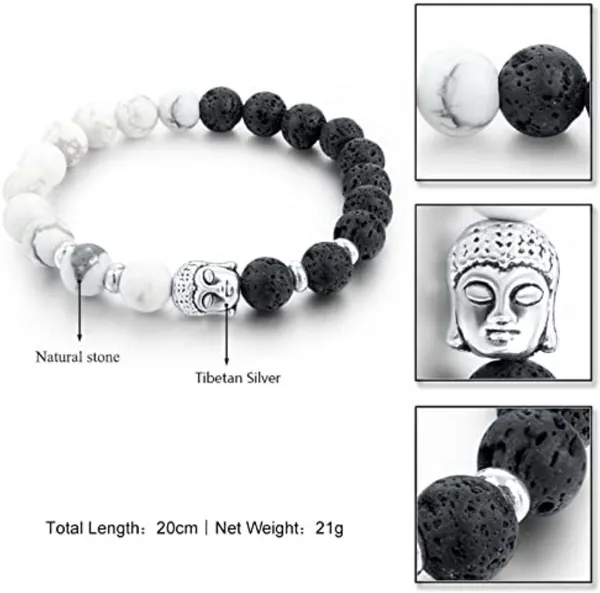 Multiagate_Howlite,_Crystal,_Lava_Beads_Charm_Bracelet_()