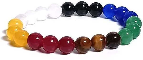 Multiagate_Stone,_Green_Aventurine,_Tiger's_Eye,_Clear_Quartz,_Black_Obsidian_Beads,_Crystal_Charm_Bracelet_()
