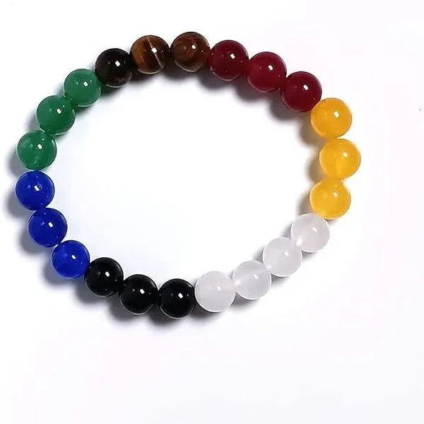 Multiagate_Stone,_Green_Aventurine,_Tiger's_Eye,_Clear_Quartz,_Black_Obsidian_Beads,_Crystal_Charm_Bracelet_()