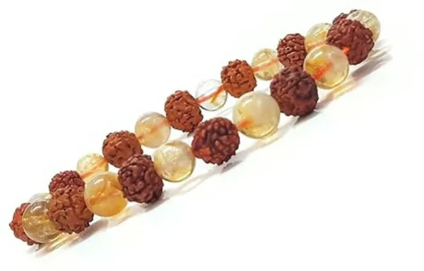 Multiagate_Stone,_Rudraksha,_Citrine_Beads,_Crystal_Charm_Bracelet_()