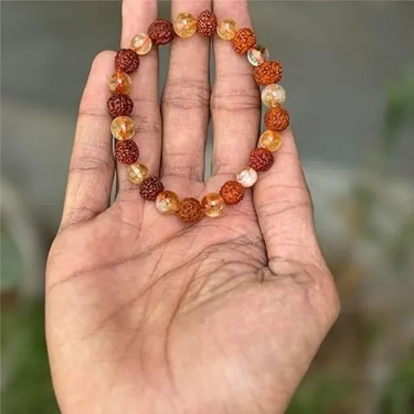 Multiagate_Stone,_Rudraksha,_Citrine_Beads,_Crystal_Charm_Bracelet_()