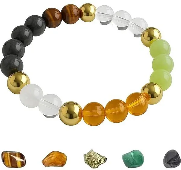 Multiagate_Pyrite,_Green_Aventurine,_Citrine_+_Golden,_Tiger's_Eye,_Citrine,_7_Chakra,_Clear_Quartz_Beads,_Agate,_Crystal_Bracelet_()