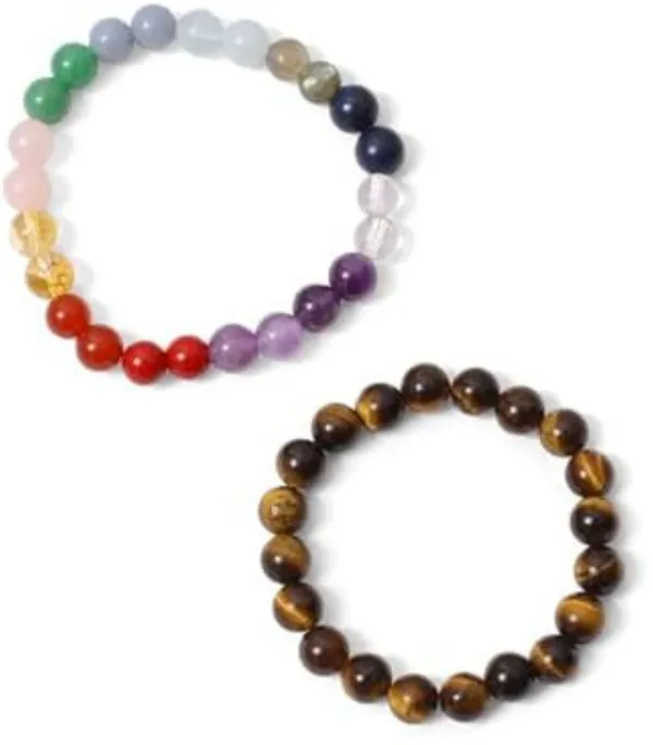 Multiagate_Stone,_Tiger's_Eye,_7_Chakra_Beads,_Crystal_Charm_Bracelet_()