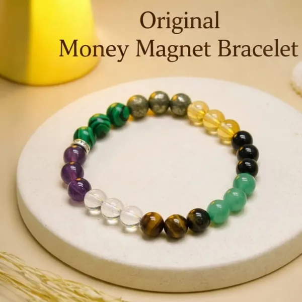 Multiagate_Pyrite,_Stone,_Green_Aventurine,_Citrine_+_Golden,_Crystal,_Tiger's_Eye,_Citrine,_7_Chakra_Crystal_Bracelet_()