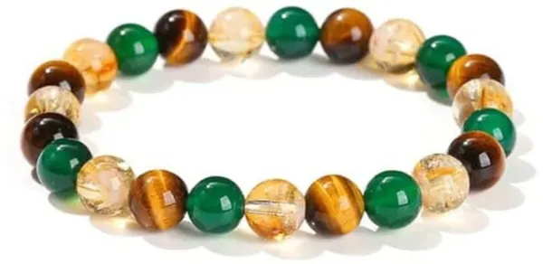 Multiagate_Stone,_Green_Aventurine,_Tiger's_Eye,_Citrine_Beads,_Crystal_Charm_Bracelet_()