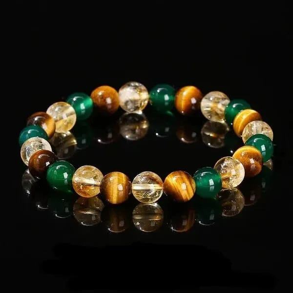 Multiagate_Stone,_Green_Aventurine,_Tiger's_Eye,_Citrine_Beads,_Crystal_Charm_Bracelet_()