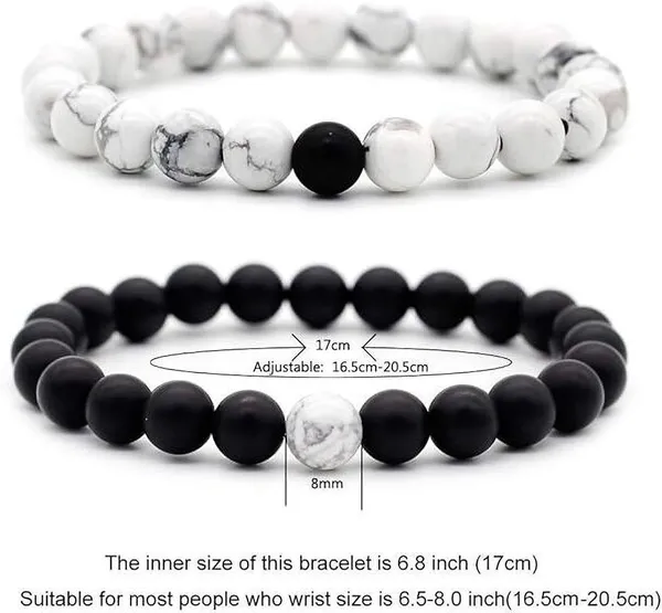 Multiagate_Howlite,_Crystal_Beads_Charm_Bracelet_(Pack_of_2)