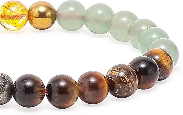 Multiagate_Green_Aventurine,_Golden_Pyrite,_Crystal,_Tiger's_Eye,_Citrine,_Clear_Quartz,_Green_Jade_Beads_Bracelet_()