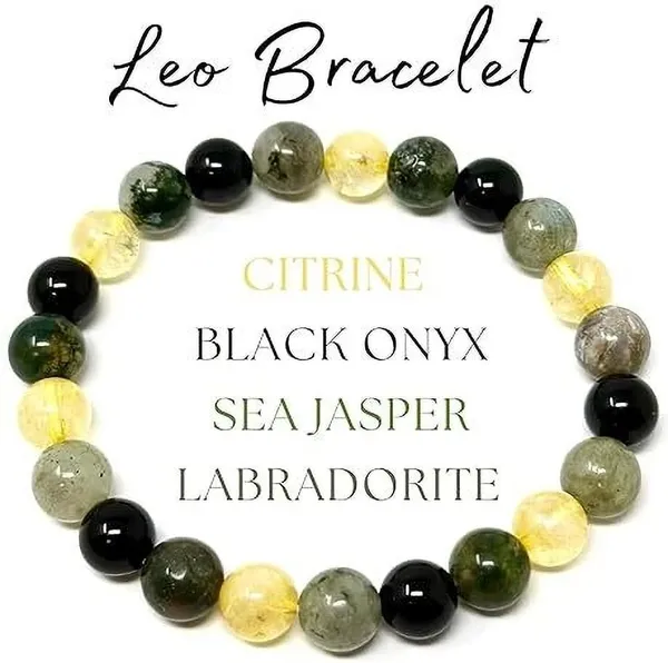 Multiagate_Citrine_+_Golden,_Crystal_Beads_Charm_Bracelet_()
