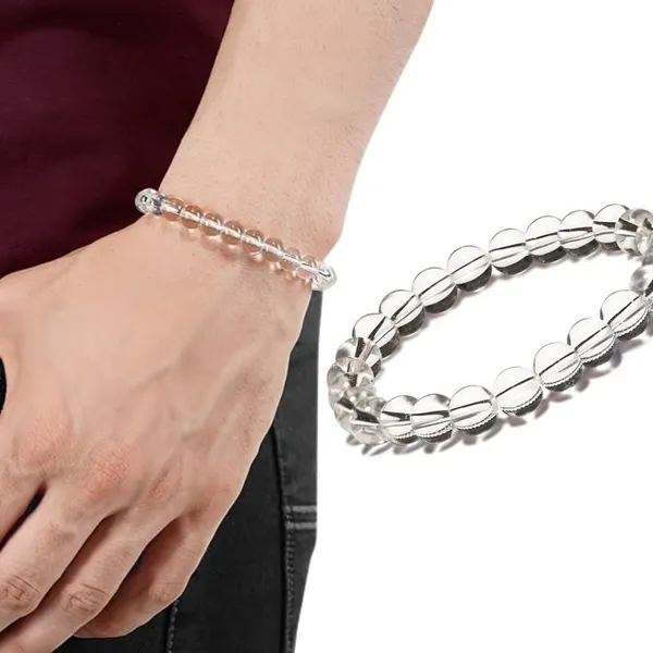 Multiagate_Crystal,_Clear_Quartz_Beads_Charm_Bracelet_()