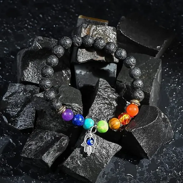 Multiagate_Stone,_Lava,_7_Chakra_Beads,_Crystal_Bracelet_()